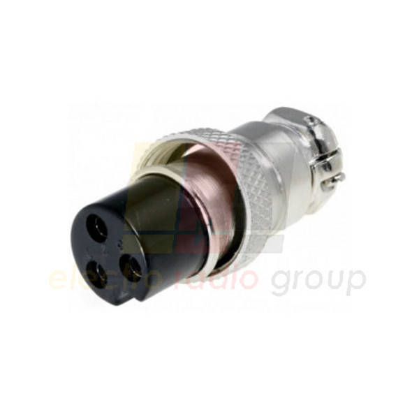 

Разъём MIC 323, "гнездо", под кабель, 3pin, диам.-16мм