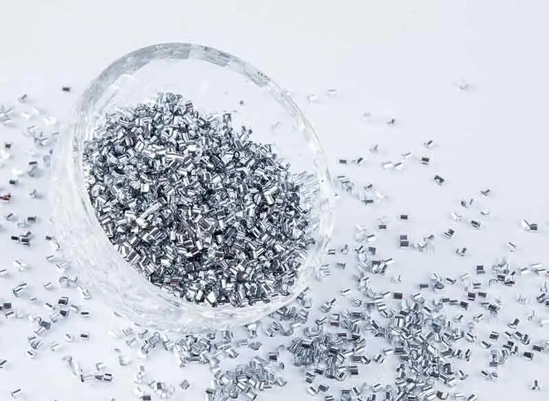 

Конфетти "Трубочки" 2 мм серебро, 25 г