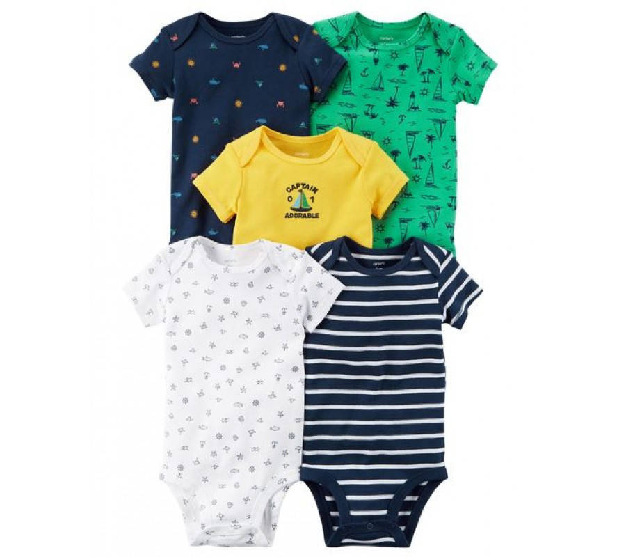 

Carters Комплект боди "Капитан" с коротким рукавом для мальчика 6 мес (61-69 см)