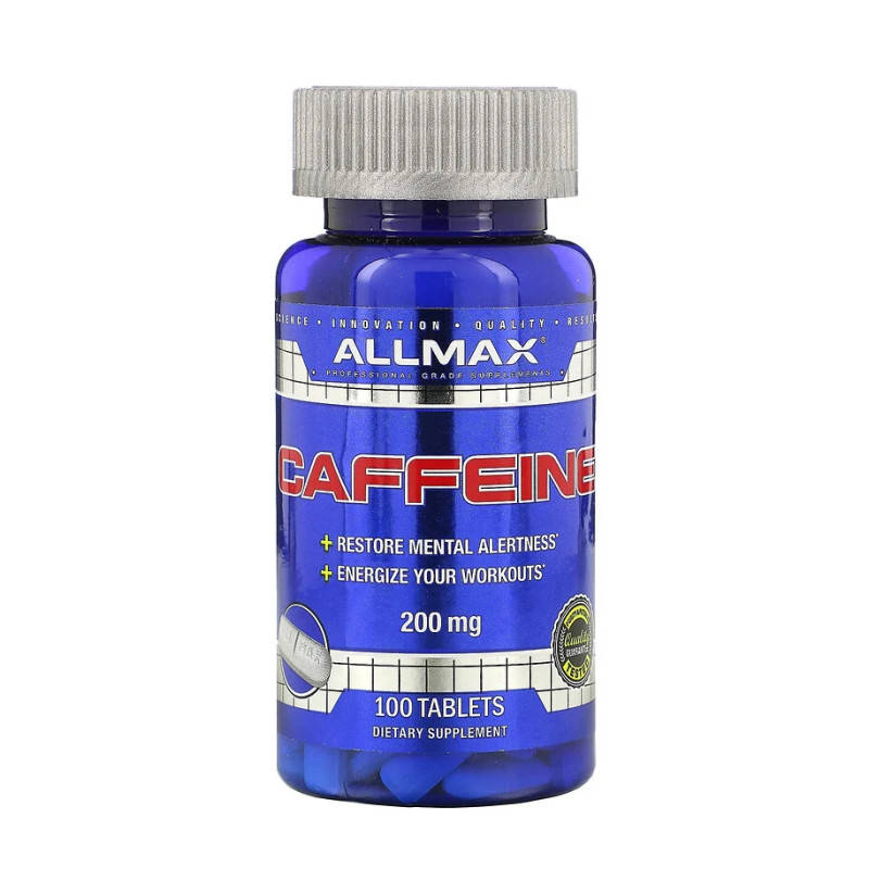 

Кофеин, 200 мг, ALLMAX Nutrition, 100 таблеток
