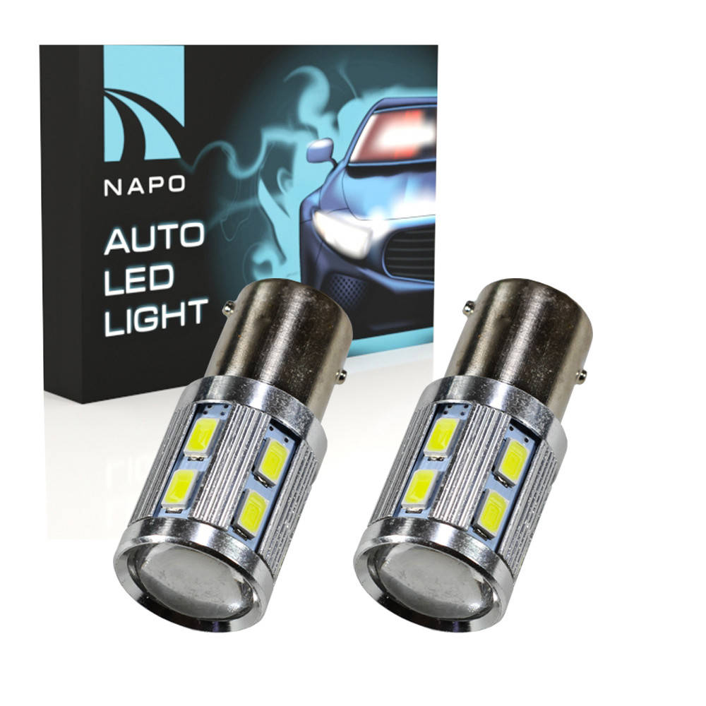 

Лампа светодиодная NAPO LED 1157-6530-12SMD+5W P21/5W BA15D цвет свечения белый 2 шт
