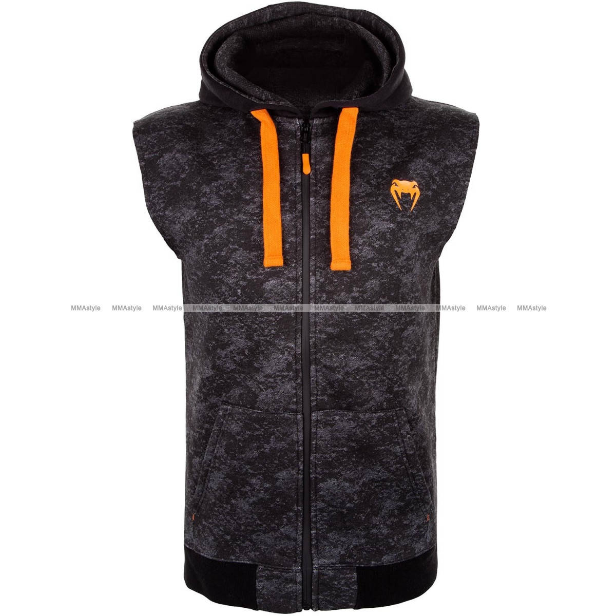 

Толстовка без рукавов Venum Tramo Sleeveless Hoody Black Grey XXL, Серый