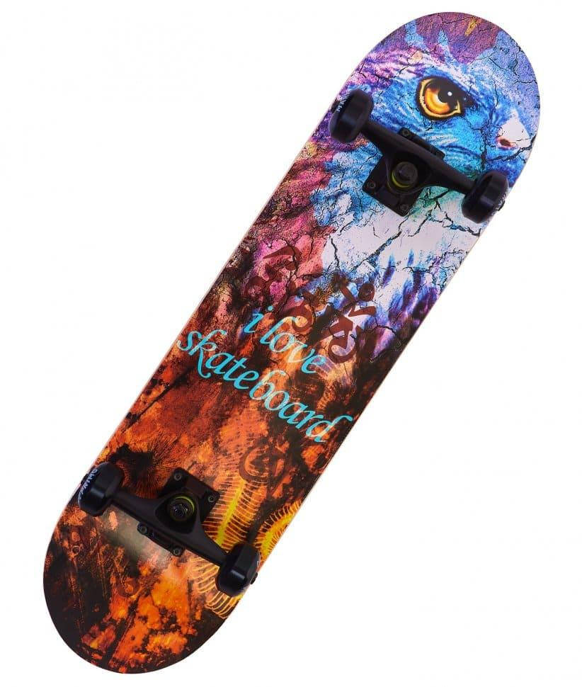 

Скейтборд Maraton El Primo I Love Skateboard 9 слоев клена, Синий
