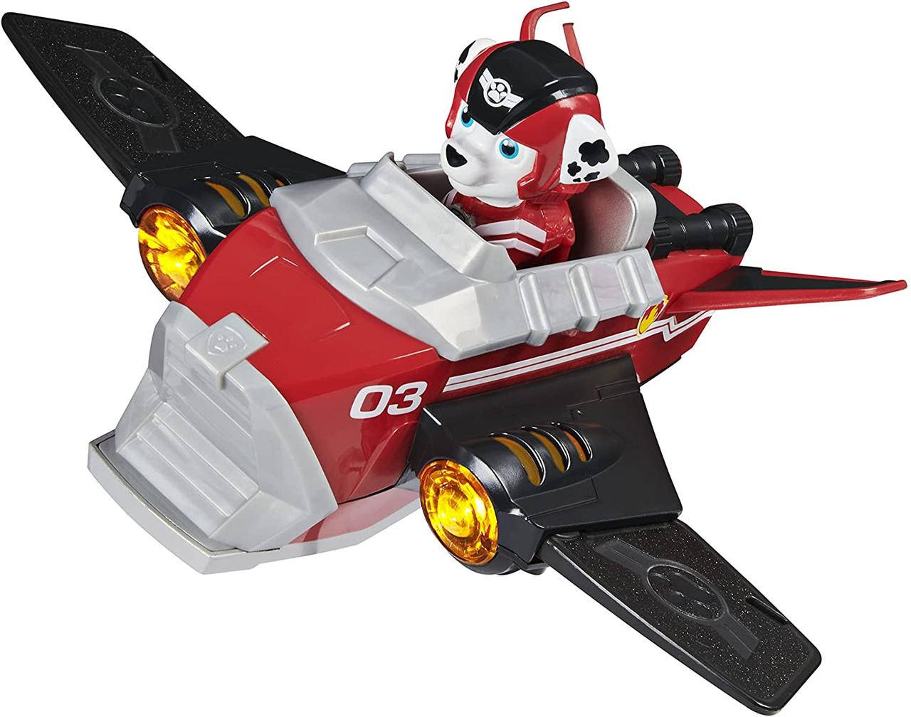 

Щенячий патруль Самолет Маршалла свет звук Paw Patrol Jet to The Rescue Marshall’s Deluxe Transforming Vehicle, Красный