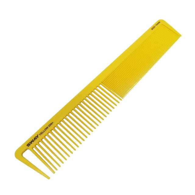 

Расческа парикмахерская для стрижки волос SWAY Yellow Comb Ion+ 006, комбинированная прямая, Желтый