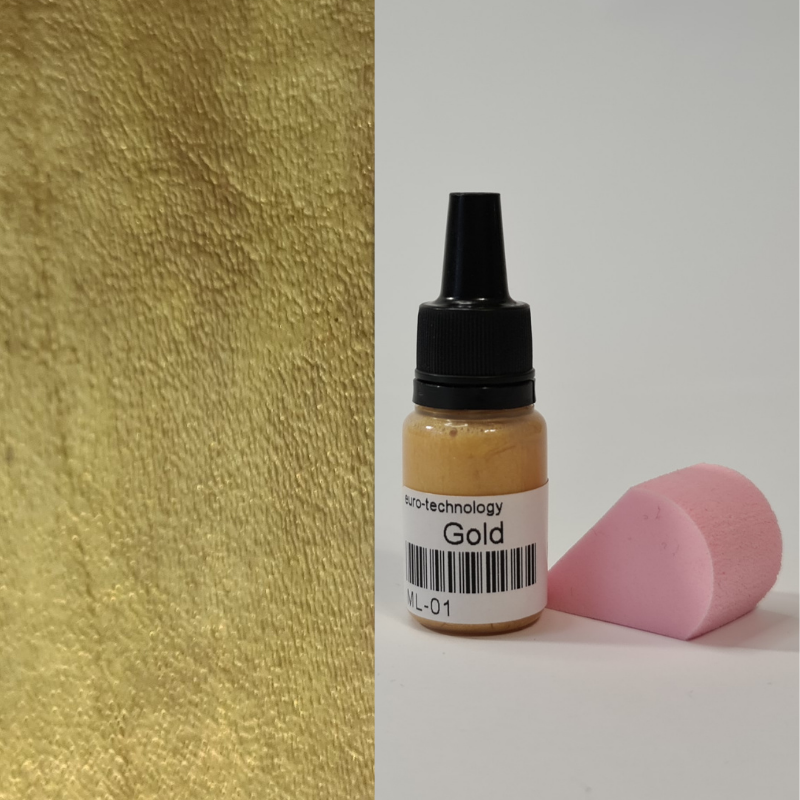 

Золотая краска для гладкой кожи, 12 мл, Золотистый