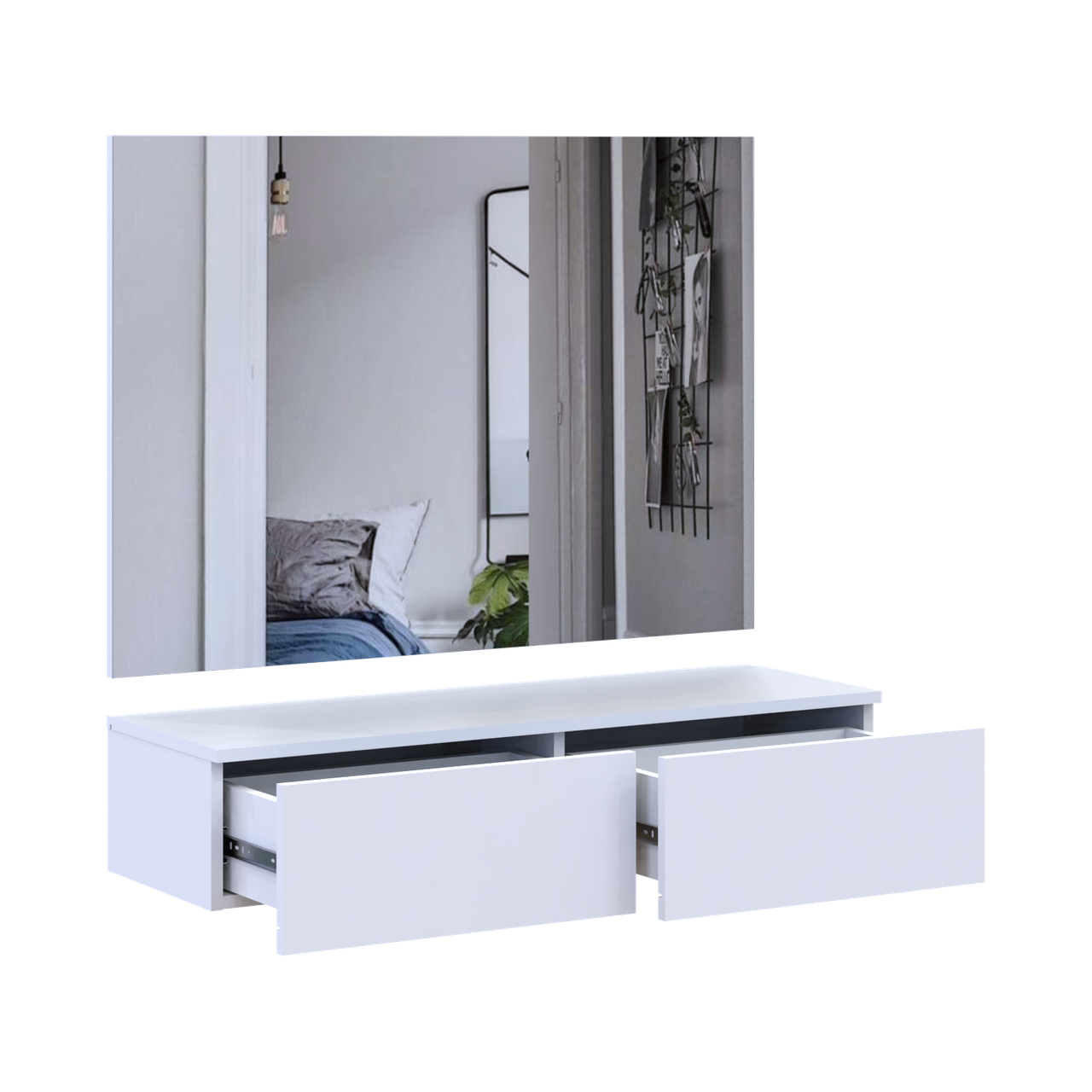 Комплект меблів Doros Левія + дзеркало Білий 100х32х100 (42005235) 4