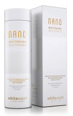 

Отбеливающий ополаскиватель для полости рта WhiteWash NANO с гидроксиапатитом, 300 мл