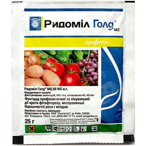 

Ридомил Голд МЦ 68 WG, в.г. 25 гр., Syngenta