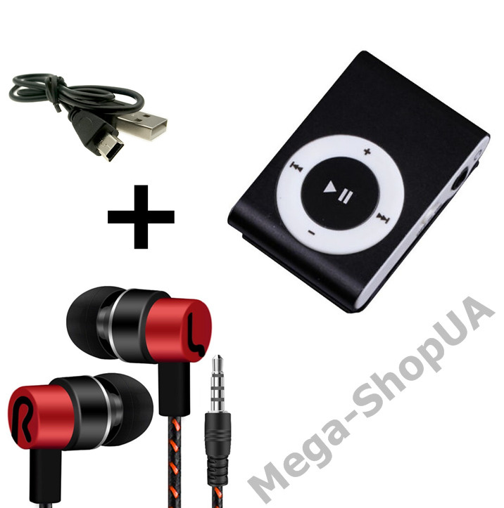 

Мини MP3 плеер алюминиевый клипса + вакуумные наушники + USB переходник. Мп3 плеер для спорта, бега SA22V