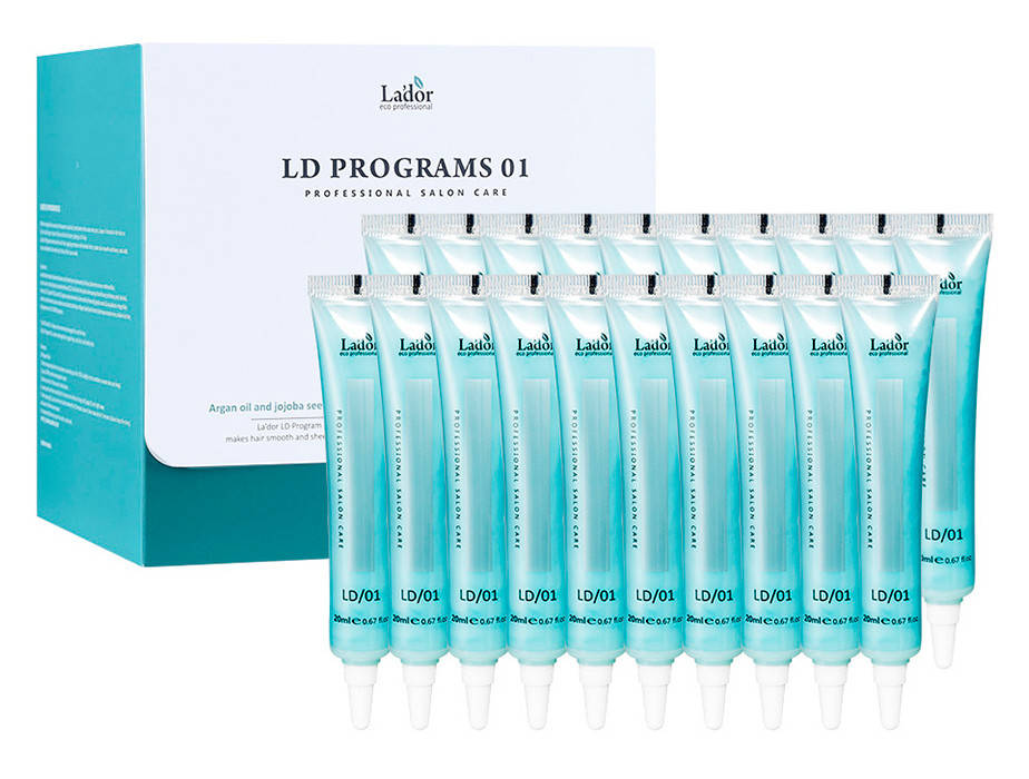 

Маска-cыворотка для лечения и укрепления поврежденных волос Lador LD Programs LD/01, 20шт по 20мл