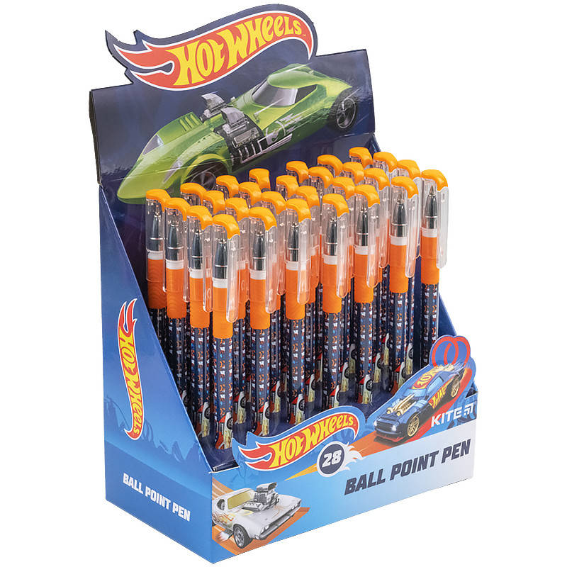 

Ручка шариковая Kite Hot Wheels синяя, HW21-032