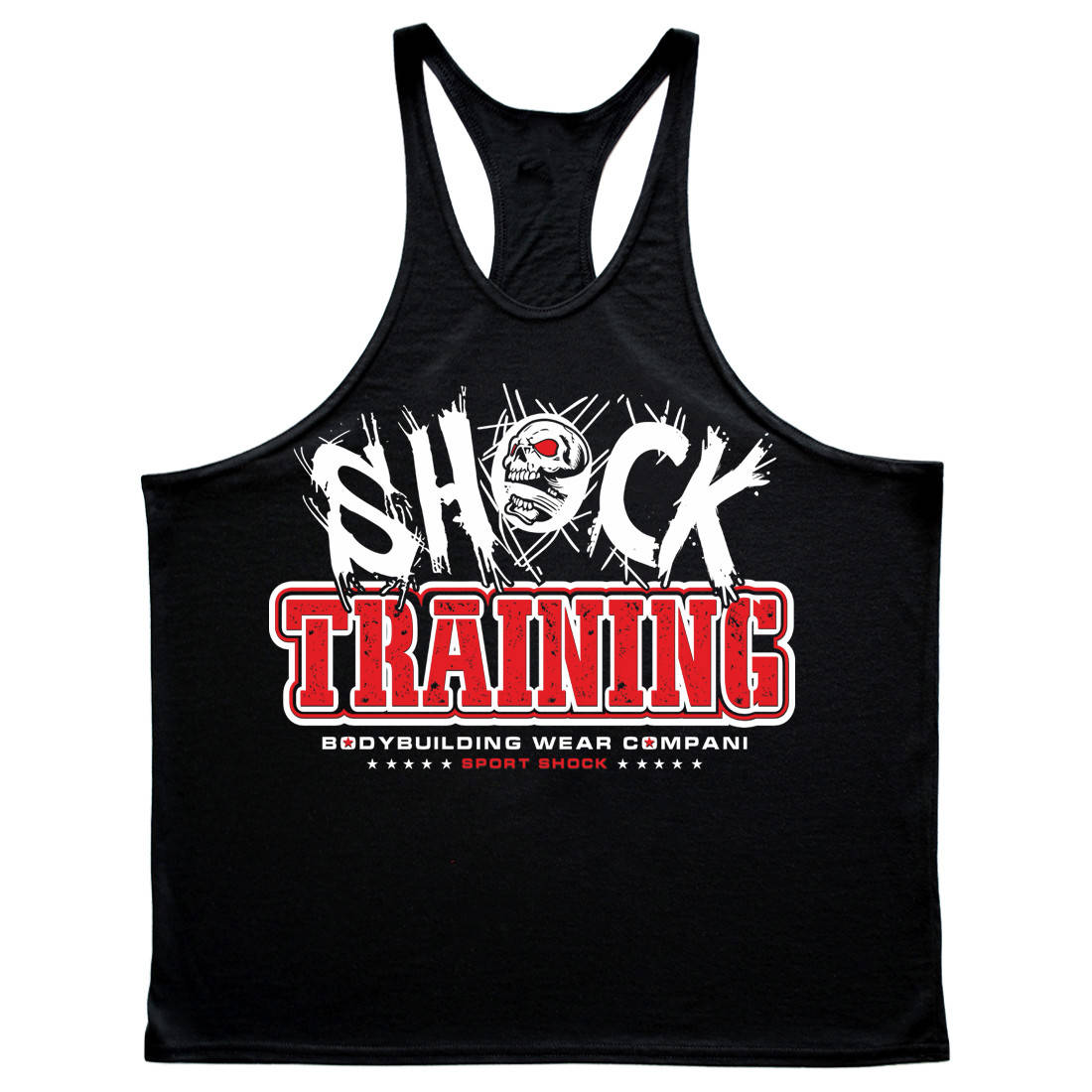 

Майка борцовка для бодибилдинга Shock Training (разные цвета) XL, Черный