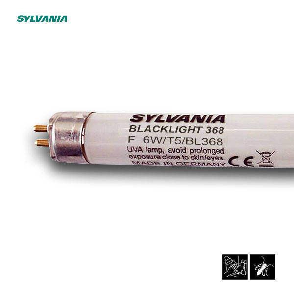 

Лампа ультрафиолетовая в ловушки для насекомых Sylvania F 6W/T5/BL368 G5