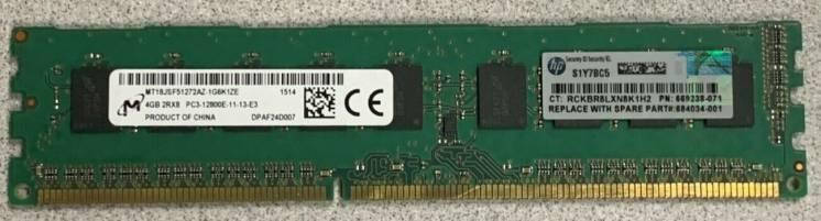 

Б/У, Оперативная память серверная, ОЗУ, RAM, DDR3(REG), 4 Гб, 1066, 1333, 1600 МГц