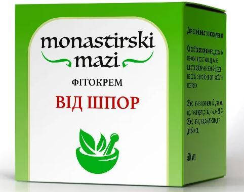

Фито-крем для лечения шпор серии Монастырские мази 30г.