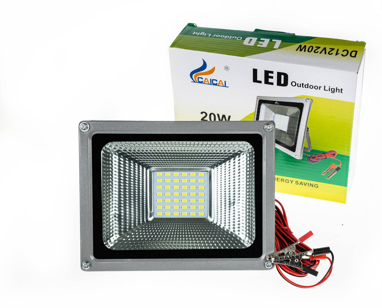 

Прожектор на зажимах крокодилах 12V 20W