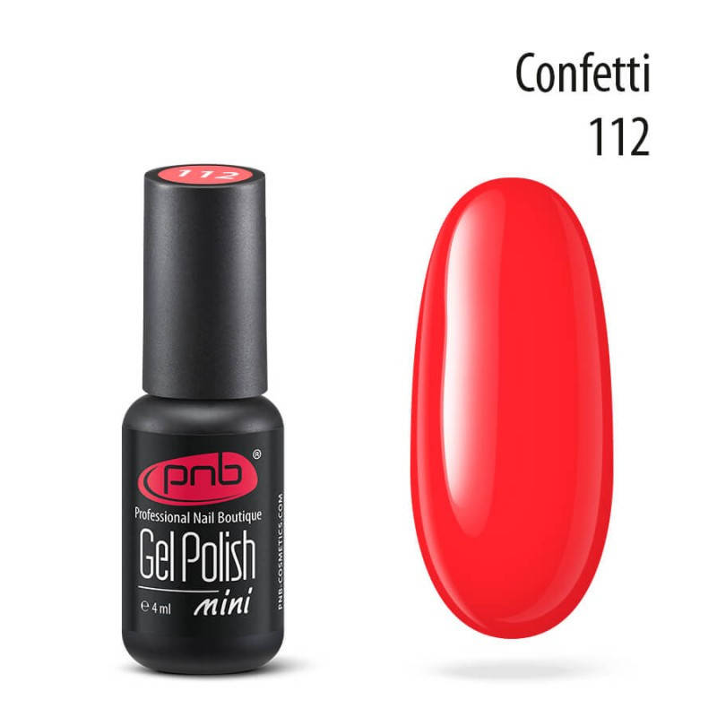 

Гель-лак PNB Gel nail polish mini №112 confetti 4 мл (15001Gu)