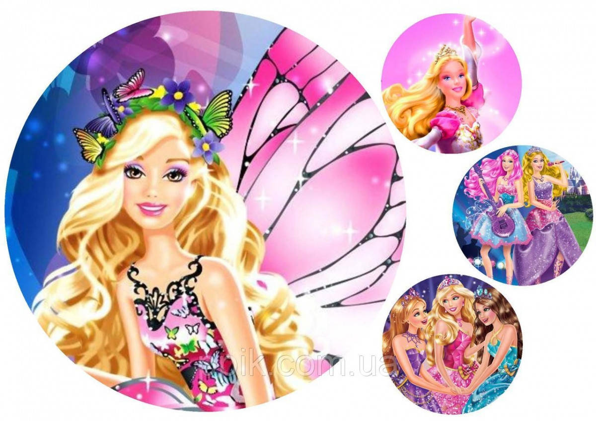 

Вафельная картинка Барби 6