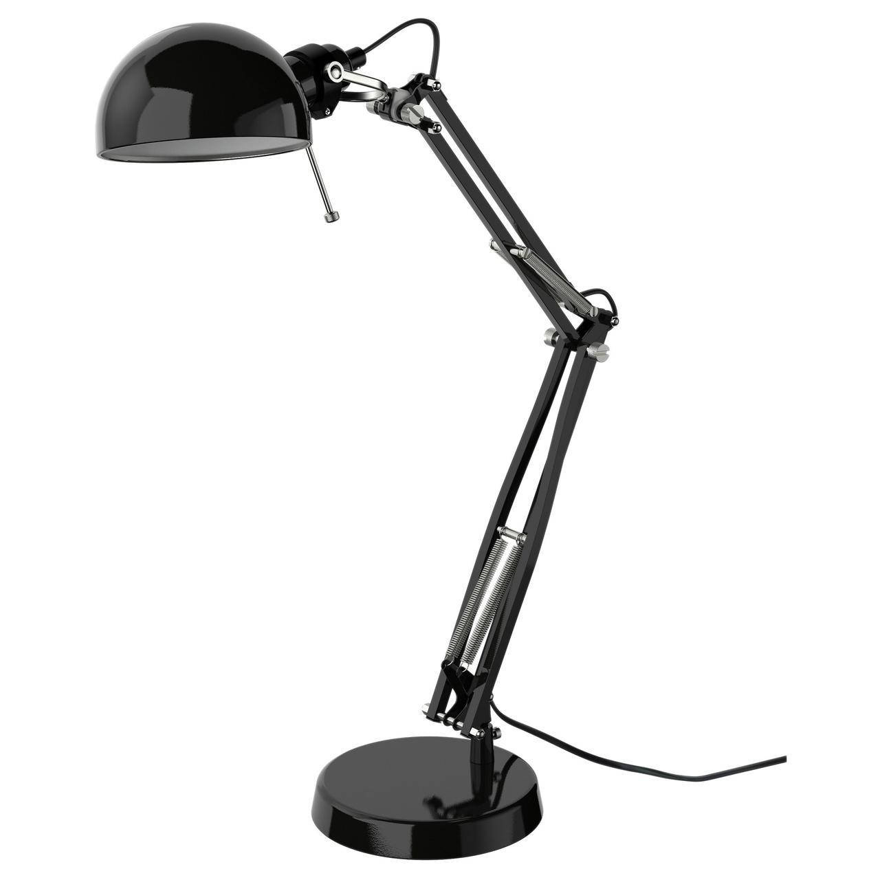 

IKEA FORSA (001.467.76) Настольная лампа черного цвета, Черный