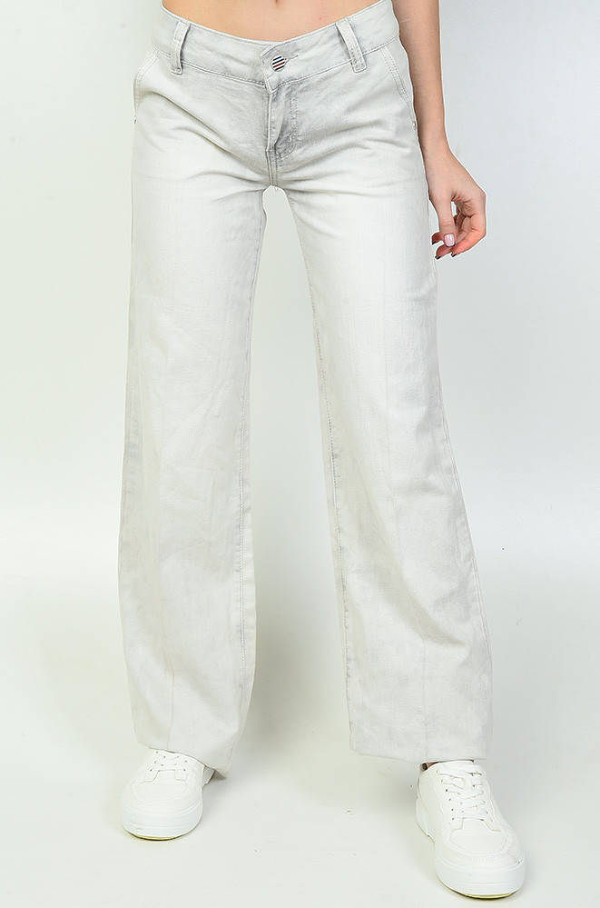 

Джинсы женские светло-серые Уценка LONGLI 137621M