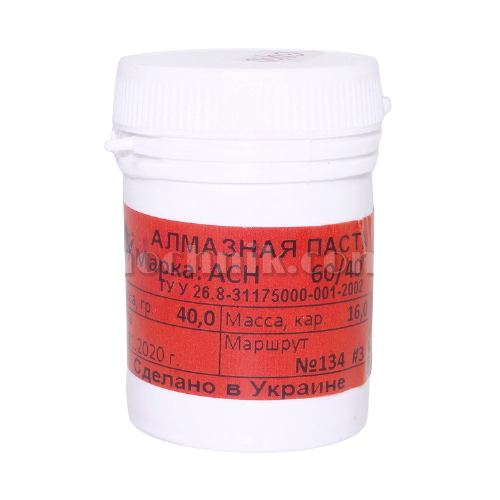 

Паста алмазная для металла АСН 60/40 НОМГ 40 г
