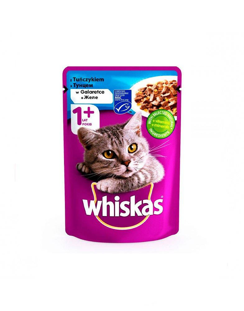 

Whiskas С тунцом в желе для взрослых кошек 100 г
