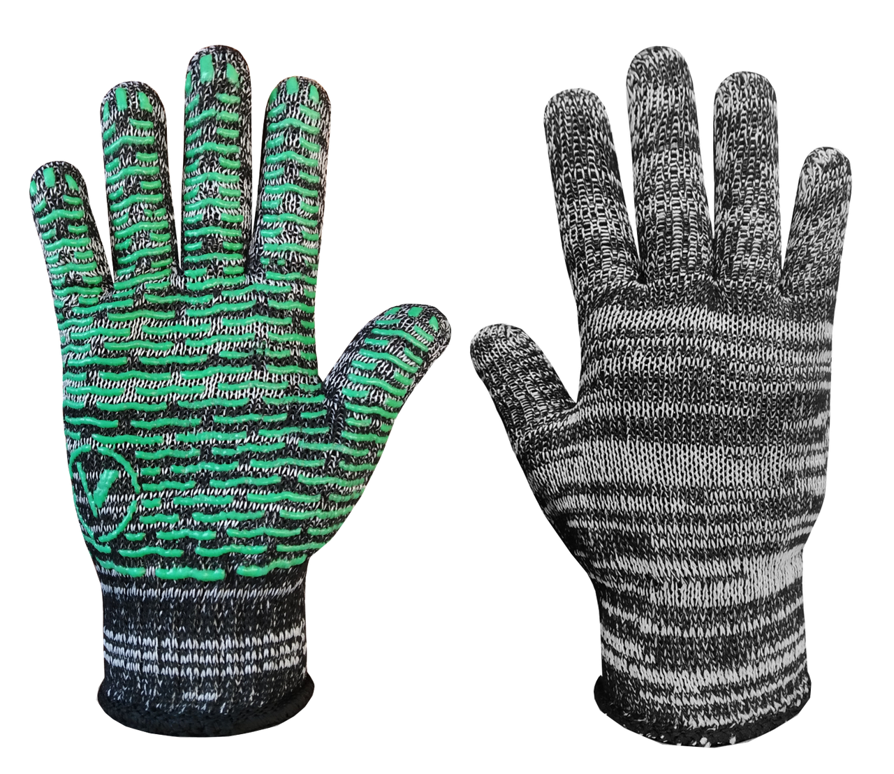 

Рукавиці х/б меланж з хвилею, Серый