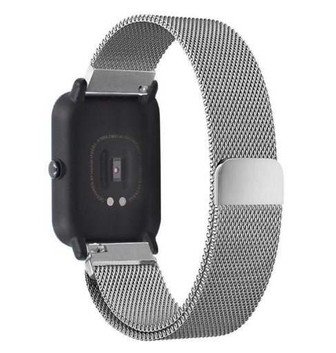 

Ремешок Milanese для Xiaomi AMAZFIT Bip / 20 мм миланская петля Silver (Серебряный)