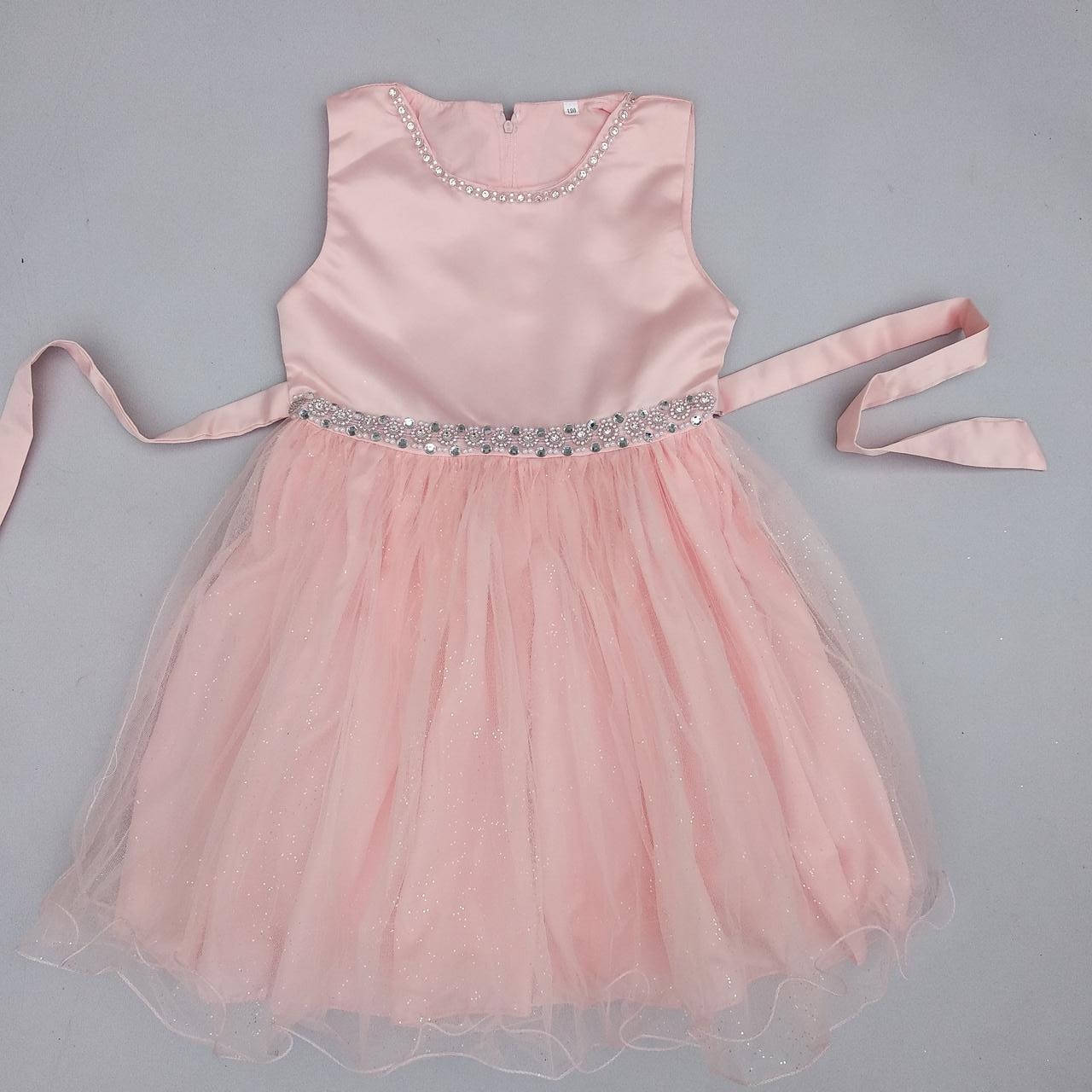 

Уценка Нарядное детское платье для девочки на 3 года "Леди", Персиковый