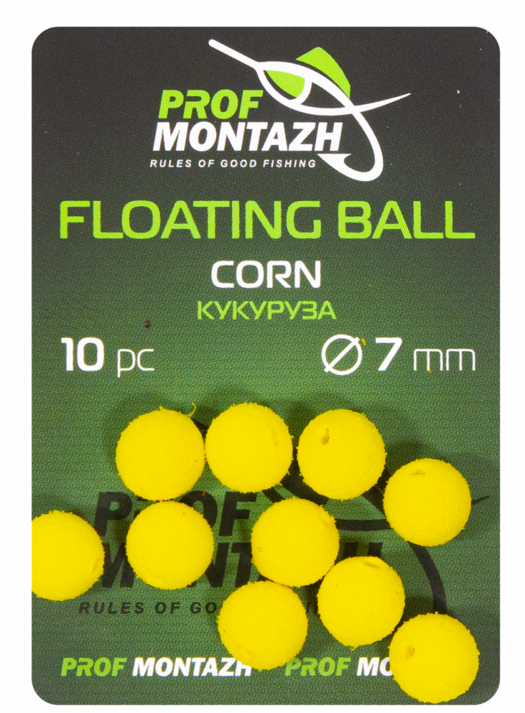 

Плавающая насадка Prof Montazh Кукуруза "Corn" 7 мм 10 шт. (18079)