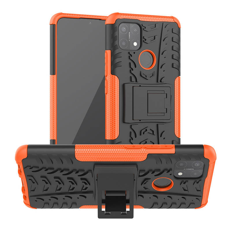 

PC + TPU чехол Armor для OPPO A15 / OPPO A15s (8 цветов) оранжевый