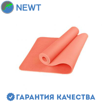 

Коврик для фитнеса (йога-мат) с чехлом Newt TPE Eco 6 мм, розовый