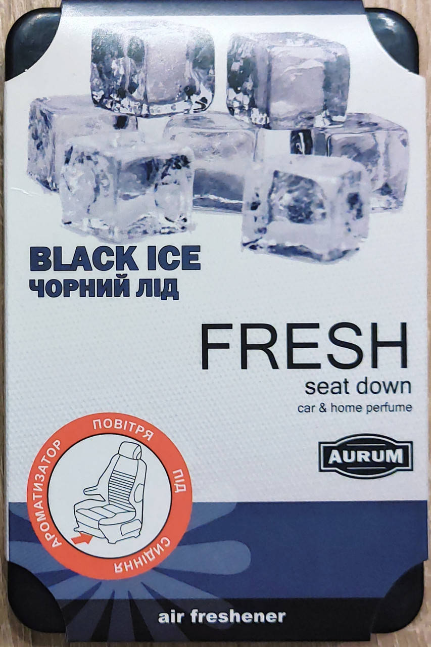 

Ароматизатор AURUM FRESH (под сиденье) Black ice / Чёрный лёд