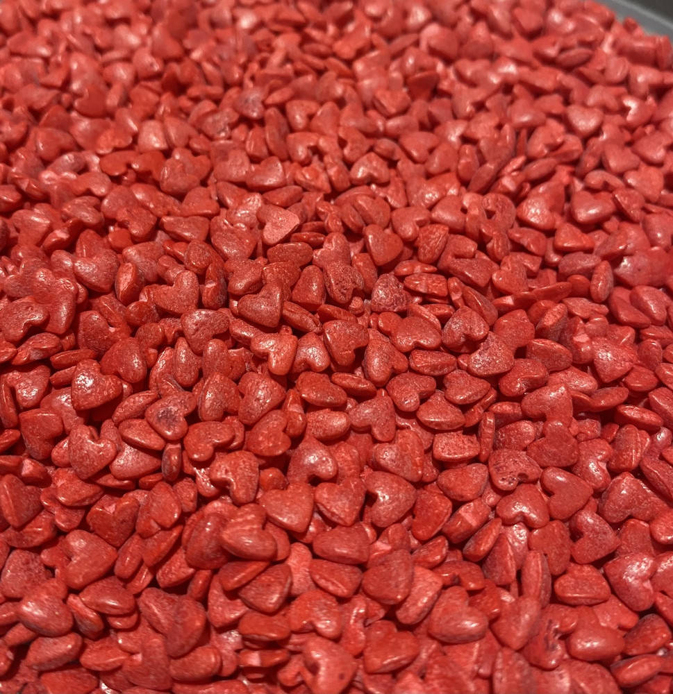 

Посипка фігурна червона "Сердечка" 50гр