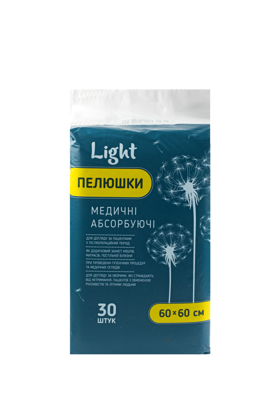 

Пеленки одноразовые 60х90 30 шт light