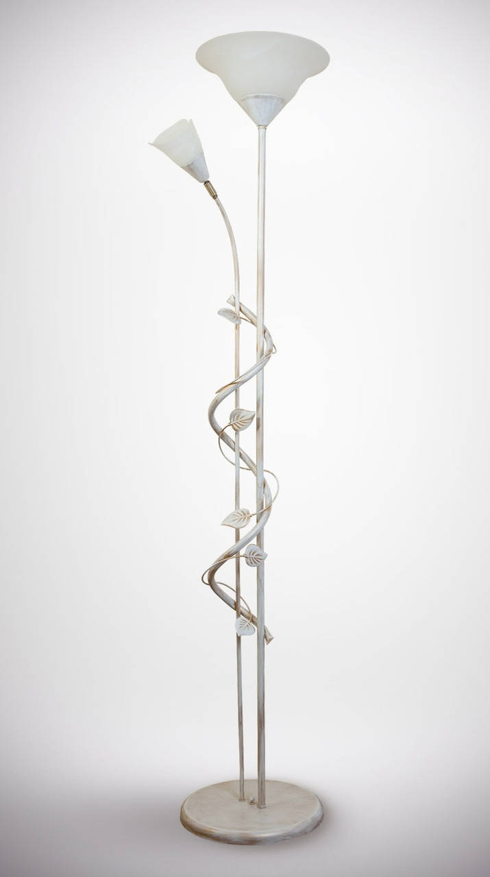 

Напольный торшер, флористика 402, Белый