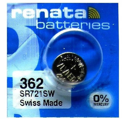 

Батарейка для часов Renata 362 (SR721SW) Silver oxide таблетка часовая