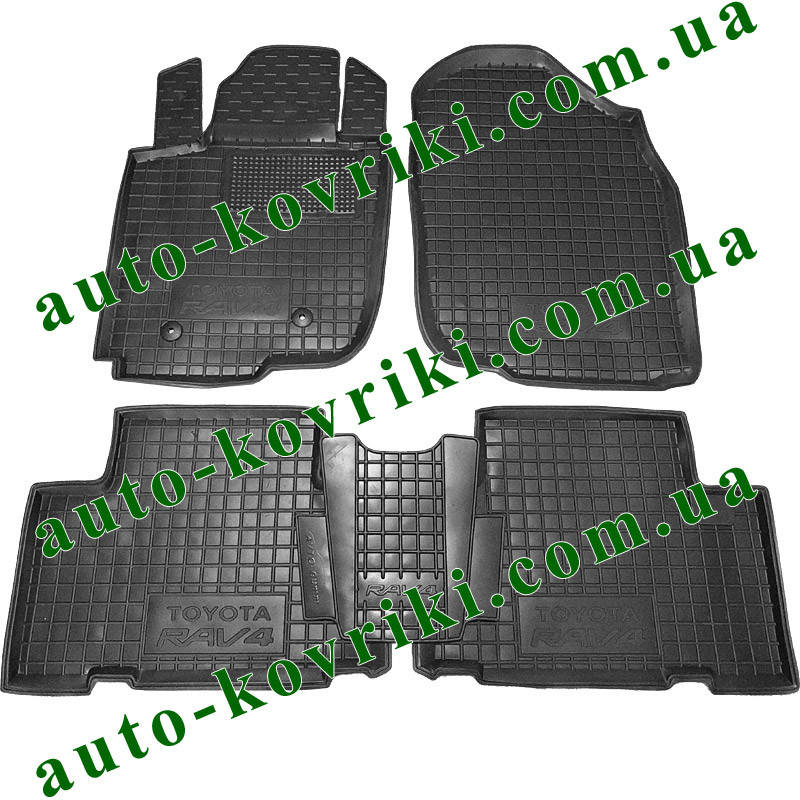 

Резиновые коврики в салон Toyota RAV4 2005-2016 (CA30W) (5дверей) (Avto-Gumm), Черный