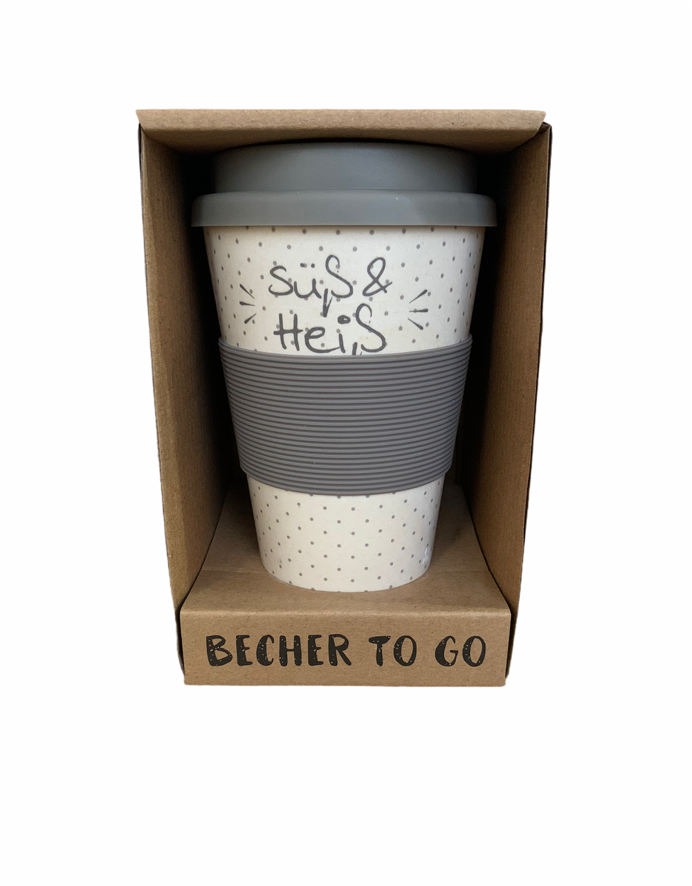 

Эко-кружка, термокружка "Becher to go" для кофе и чая, из волокон бамбука. 350 мл.