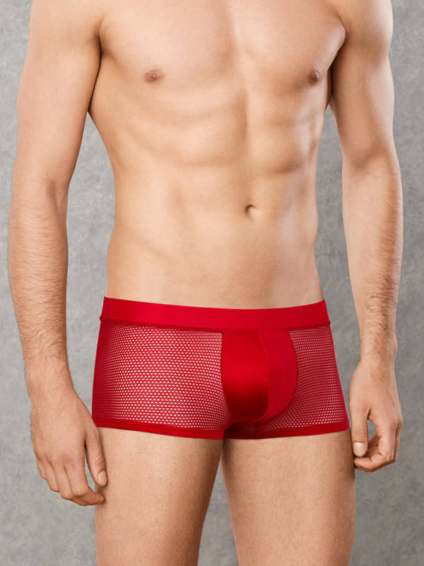 

Мужские трусы хипсы красные сеточка Doreanse 1588 L, Красный