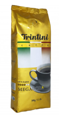 

Кофе Trintini Megadoro 100% арабика в зернах 500 гр