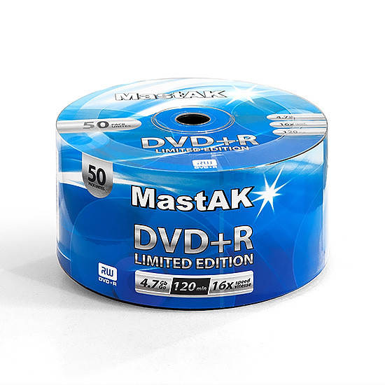 

Диски DVD+R MastAK (50шт.)