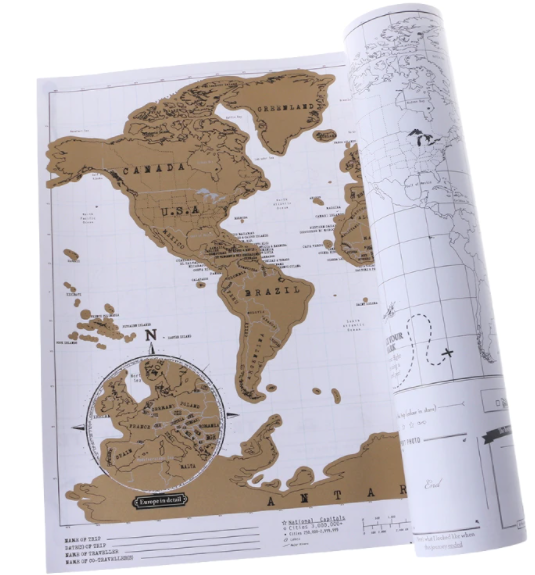 

Скретч-карта мира 1000 Дрібниць в тубусе 5068