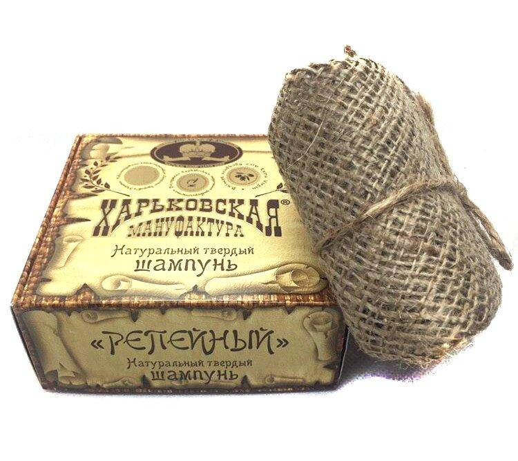 

Натуральный твердый шампунь "Репейный", Харьковская мануфактура, 95 г