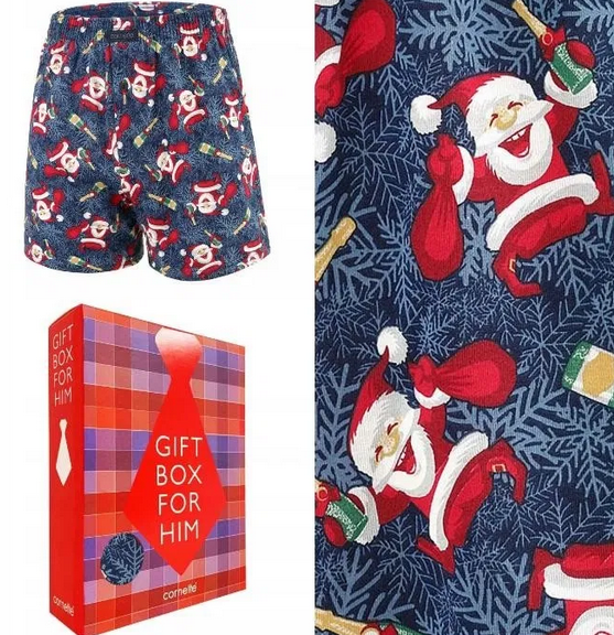 

Трусы мужские рождественские семейные Cornette 016/16 боксеры XL, Разные цвета