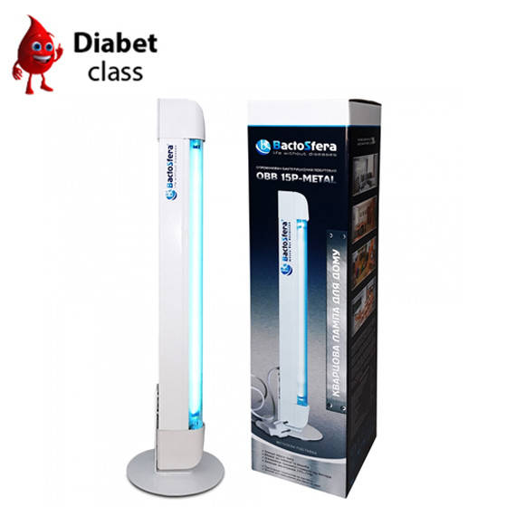 

Бактерицидная лампа BaktoSfera OBB 15P-METAL OZONE FREE