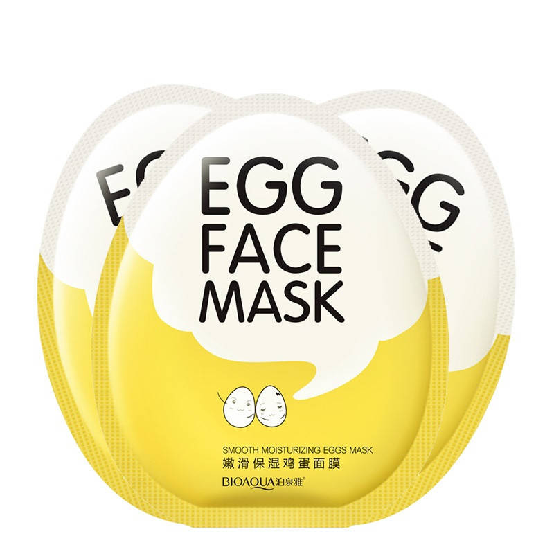 

Тканевая маска Bioaqua с экстрактом яичного белка и лецитином желтка Egg Face Mask