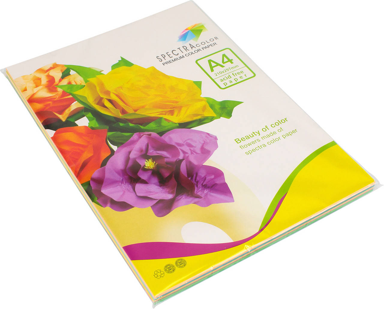 

Папір кольор. А4 80г/м паст. 5х20 Spectra Color-Rainbow Pack Light IT 82"Т"(100шт)(25)