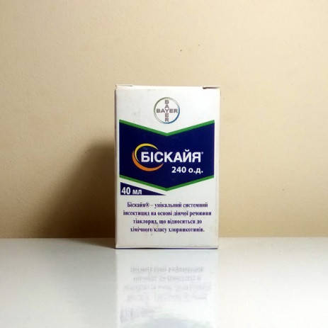 

Інсектицид Біскайя 240 о. д. 40 мл (Bayer)